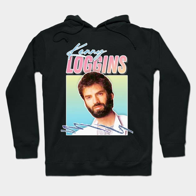 Kenny Loggins / 80s Retro Aesthetic Fan Art Design Hoodie by DankFutura